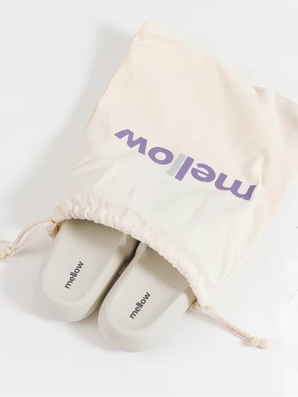 Mellow Women's Cream Slide Sandals - Easy Slip-On Comfort